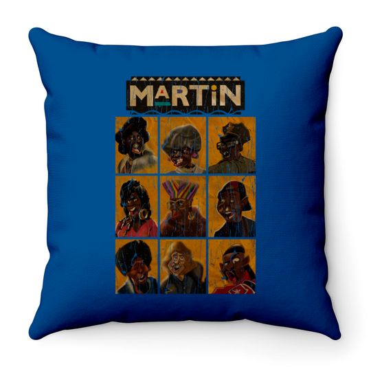 Discover Martin the actor RETRO - Black Tv Shows - Throw Pillows