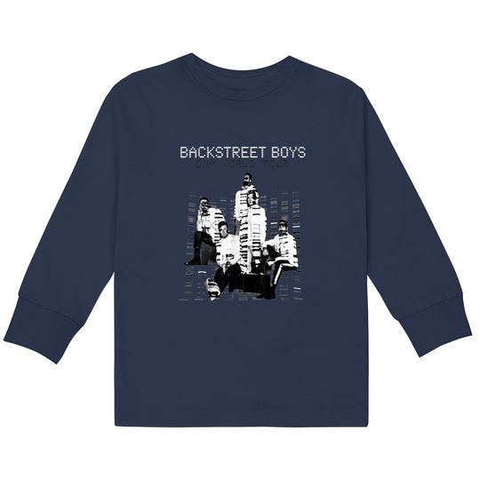 Backstreet Boys Polaroid Photo  Kids Long Sleeve T-Shirts