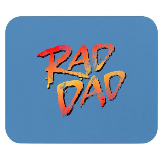 RAD DAD - 80s Nostalgic Gift for Dad, Birthday Father's Day Mouse Pads