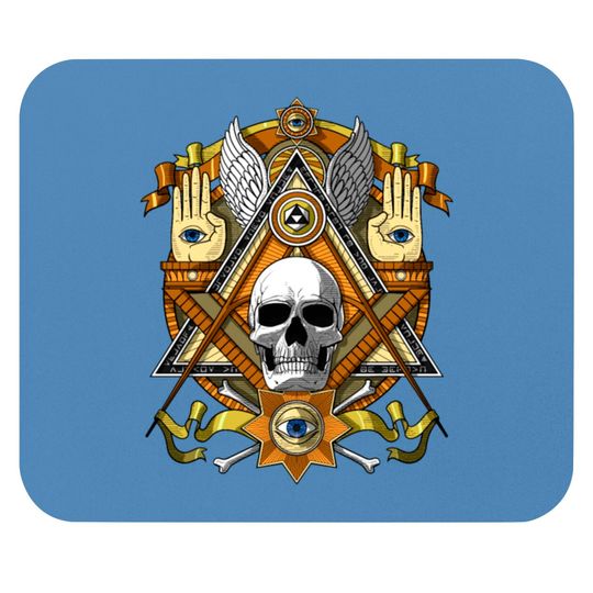 Masonic Skull Mouse Pads