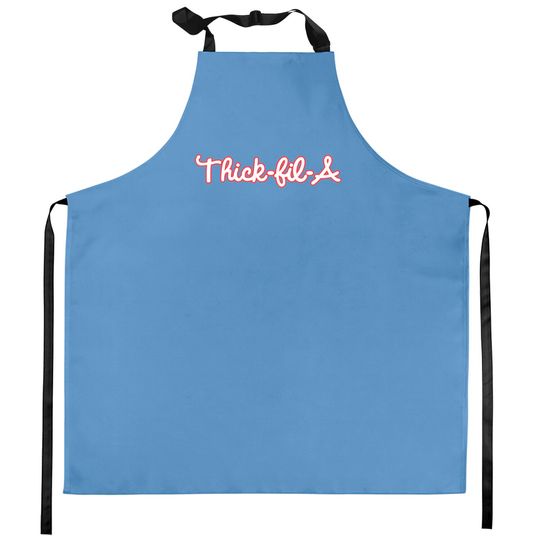 Thick Fil A, Stroke Color Kitchen Aprons