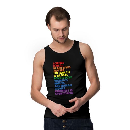 Science is Real Black Lives Matter Tank Tops Tank Tops