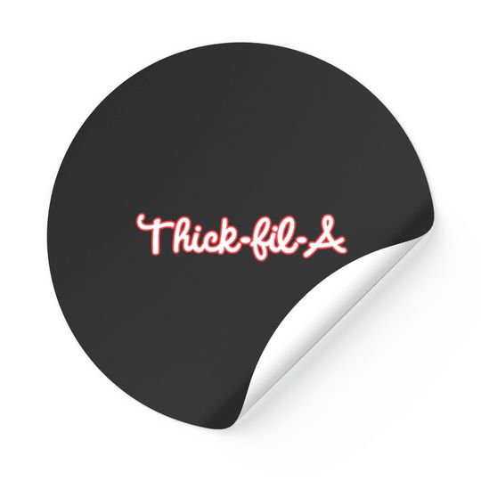 Discover Thick Fil A, Stroke Color Stickers