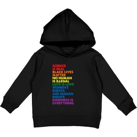 Discover Science is Real Black Lives Matter Kids Pullover Hoodies Kids Pullover Hoodies