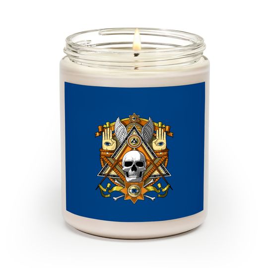 Masonic Skull Scented Candles