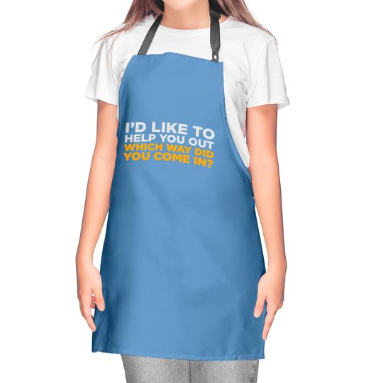 I'd Like To Help You! Kitchen Aprons