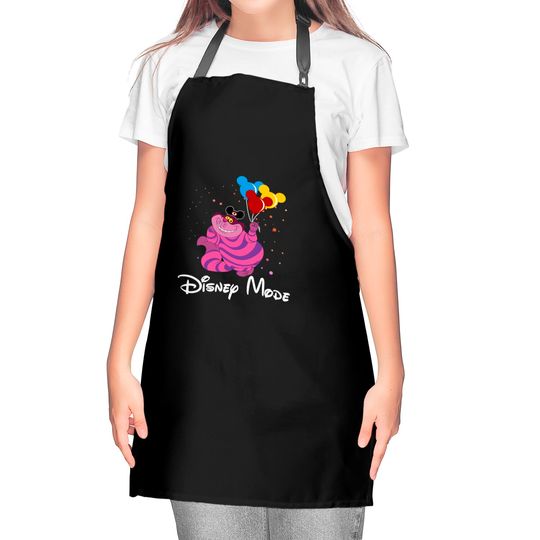 Disney Alice In Wonderland Cheshire Cat Disney Mode Unisex Kitchen Aprons Birthday Kitchen Apron