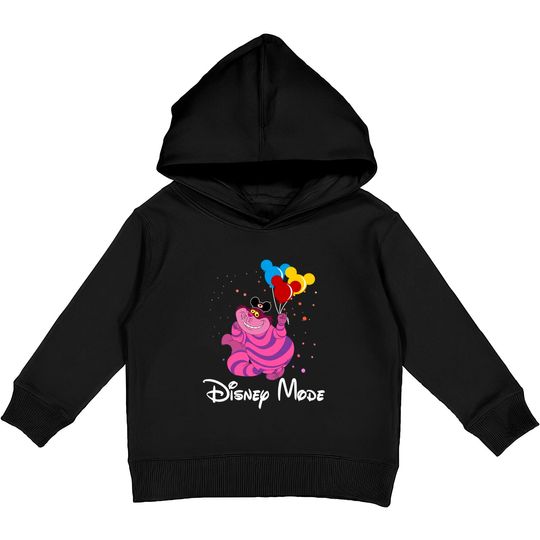 Disney Alice In Wonderland Cheshire Cat Disney Mode Unisex Kids Pullover Hoodies Birthday Shirt