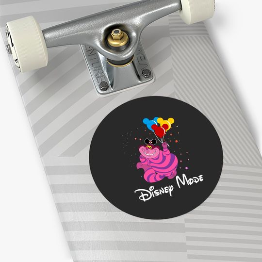 Disney Alice In Wonderland Cheshire Cat Disney Mode Unisex Stickers Birthday Sticker