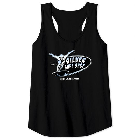 Silver Surf Shop (Black Print) - Silver Surfer - Tank Tops