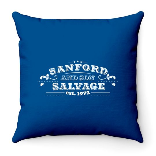 Sanford and Son logo d - Sanford And Son - Throw Pillows