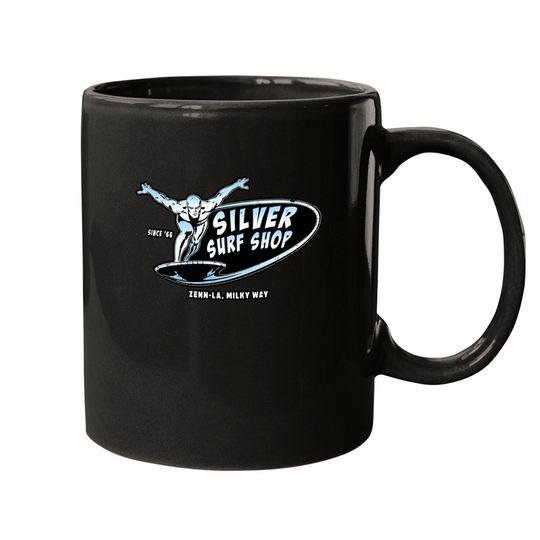 Silver Surf Shop (Black Print) - Silver Surfer - Mugs