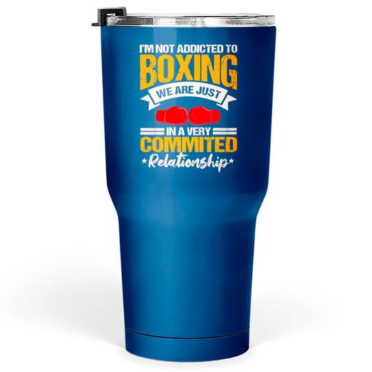 Boxing Ring Gloves Boxer Sport Coach Trainee Tumblers 30 oz