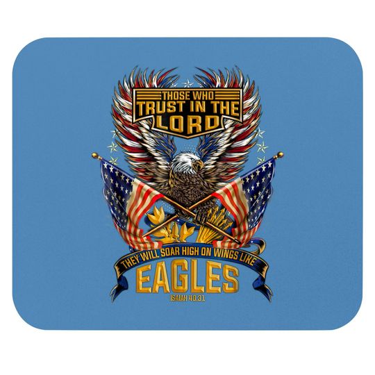 Discover Soar on Wings Like Eagles Christian 4th Mouse Pad Mouse Pads