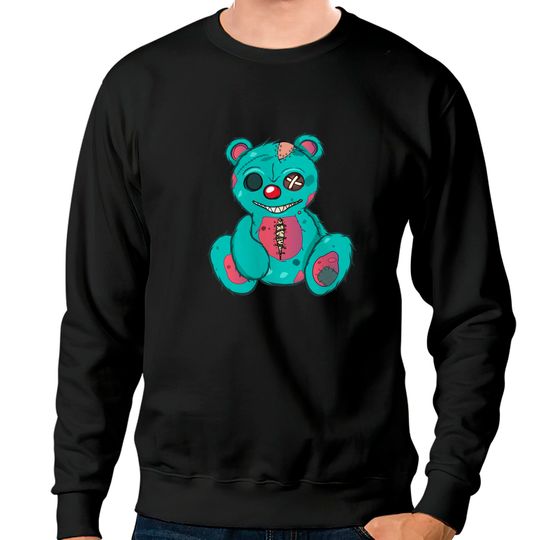 Discover Teddy Bear Sweatshirts Evil Scary Teddy Bear Pullover