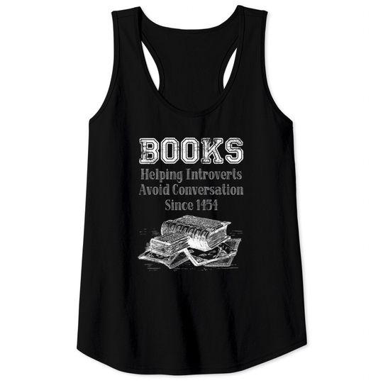 Discover Books Helping Introverts Avoid Conversation Tank Tops
