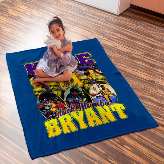 Bryant Baby Blankets, Kobe Baby Blanket, Bryant 90's Inspired Baby Blanket