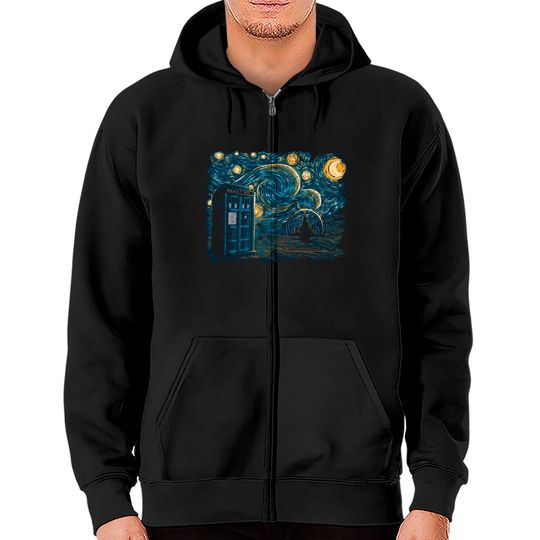 Starry Gallifrey - Doctor Who - Zip Hoodies