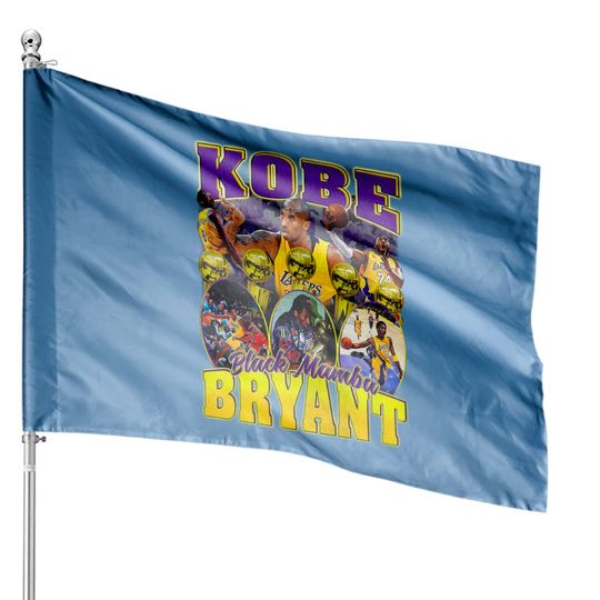 Bryant House Flags, Kobe House Flag, Bryant 90's Inspired House Flag