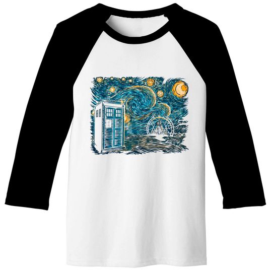 Starry Gallifrey - Doctor Who - Baseball Tees