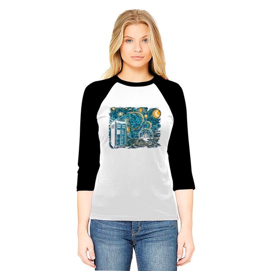 Starry Gallifrey - Doctor Who - Baseball Tees