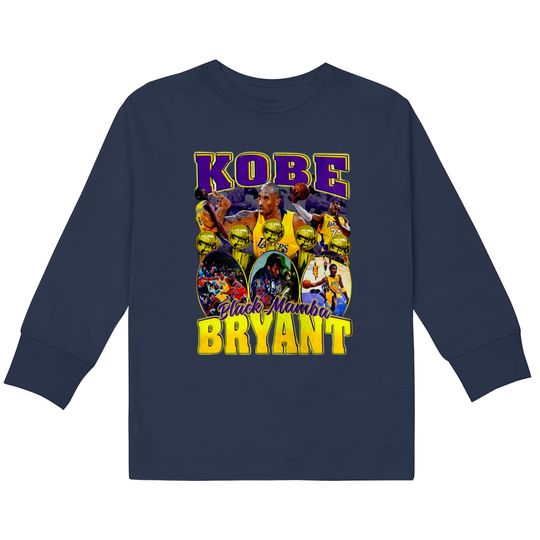 Discover Bryant  Kids Long Sleeve T-Shirts, Kobe Tee, Bryant 90's Inspired Tee