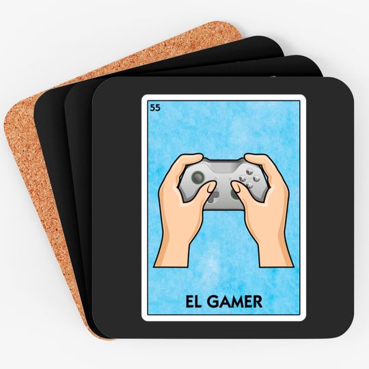 Discover El Gamer Mexican Loteria Bingo - Funny Video Game Player Playing - El Gamer - Coasters