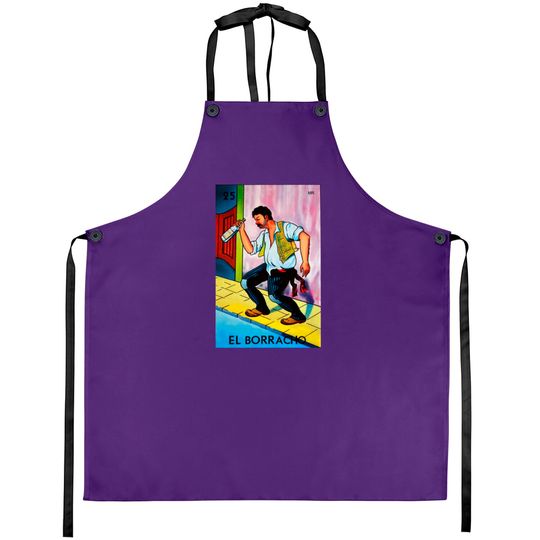 El Borracho Loteria Mexicana - Loteria - Aprons