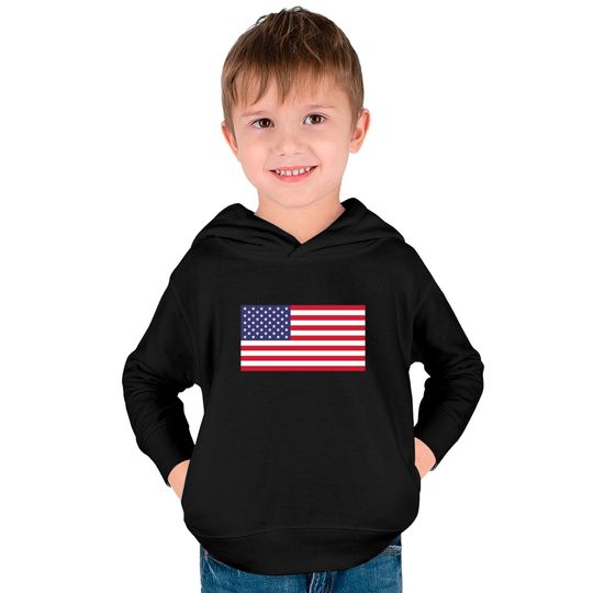 American Flag - American Flag - Kids Pullover Hoodies