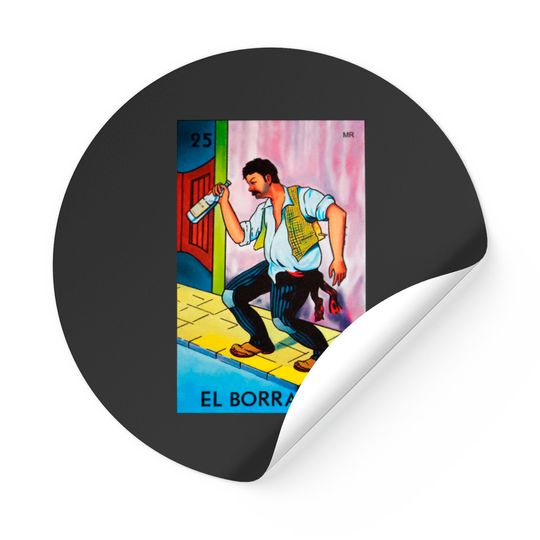 El Borracho Loteria Mexicana - Loteria - Stickers