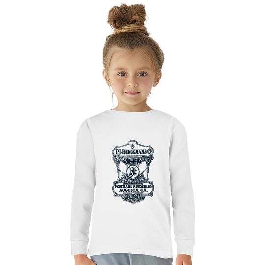 PJ Berckman's Nurseries Augusta GA 1905  Kids Long Sleeve T-Shirts