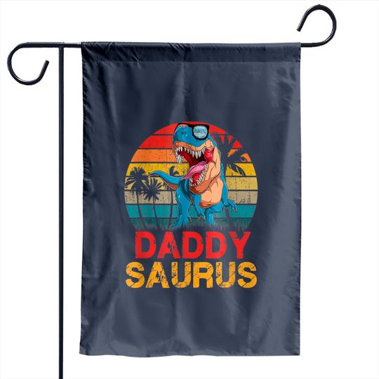 Discover Daddysaurus Garden Flag Daddy Saurus Rex Gift For Dad Garden Flags