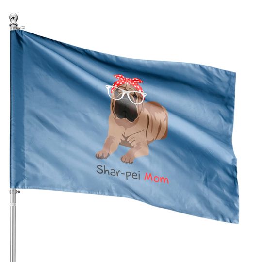 Discover Shar-Pei Mom Bandana Womens Shar-Pei Dog - Shar Pei Mom - House Flags