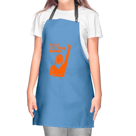 Womens Bans Off Our Bodies V-Neck Kitchen Aprons