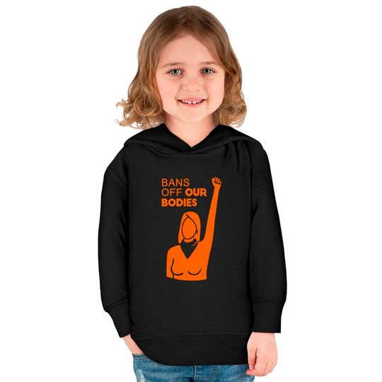 Womens Bans Off Our Bodies V-Neck Kids Pullover Hoodies