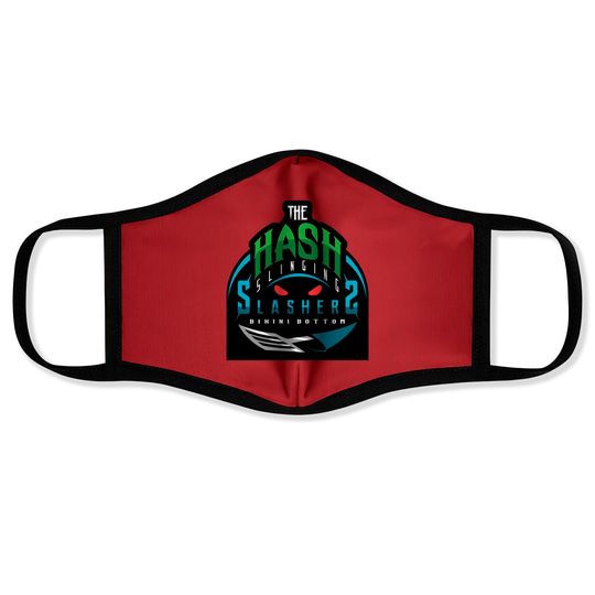 The Hash Slinging Slashers/Sports Logo - Hash Slinging Slasher - Face Masks