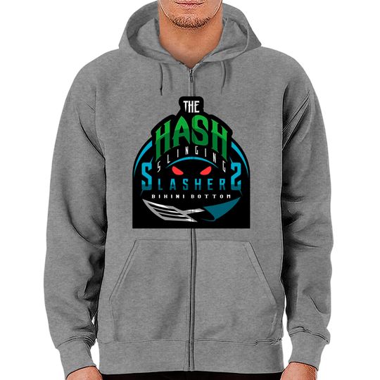 The Hash Slinging Slashers/Sports Logo - Hash Slinging Slasher - Zip Hoodies