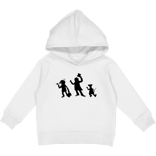 Discover Hitchhiking Ghosts - Black silhouette - Haunted Mansion - Kids Pullover Hoodies