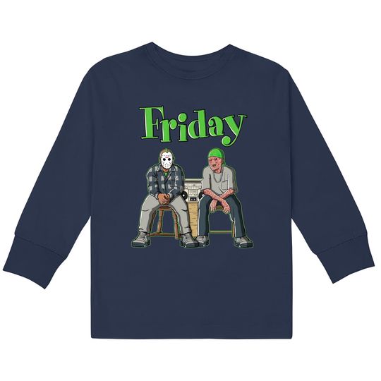 Friday Unisex  Kids Long Sleeve T-Shirts Match Jordan 5 Retro Green Bean
