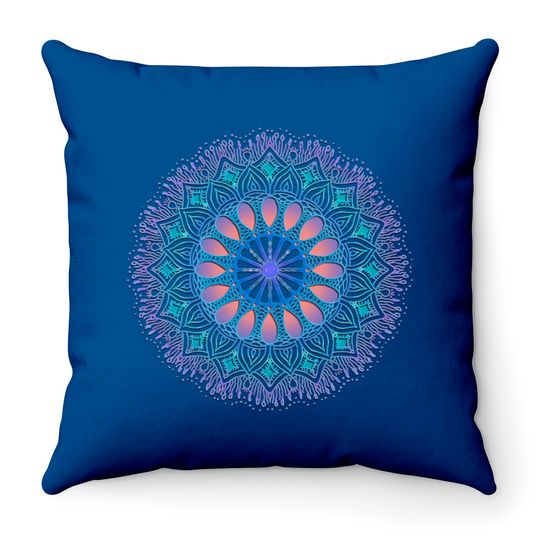 Mandala doodle0009 - Mandala - Throw Pillows