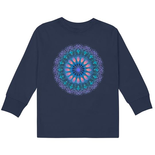 Discover Mandala doodle0009 - Mandala -  Kids Long Sleeve T-Shirts