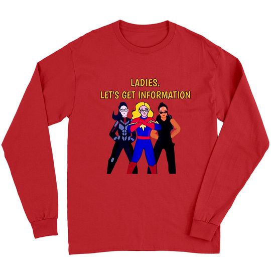 Ladies Lets Get Information Ms Marvel Long Sleeves