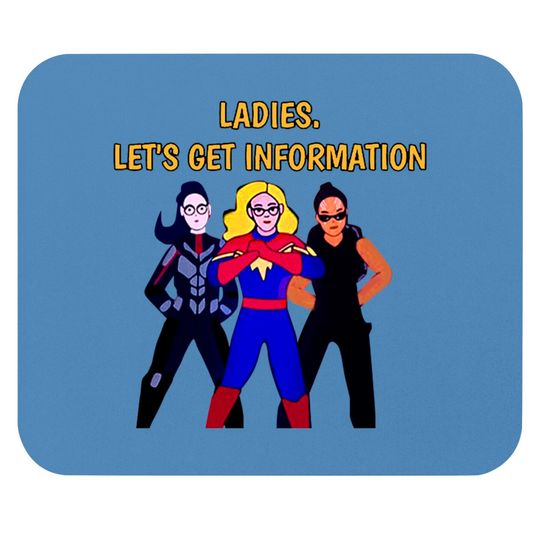 Ladies Lets Get Information Ms Marvel Mouse Pads