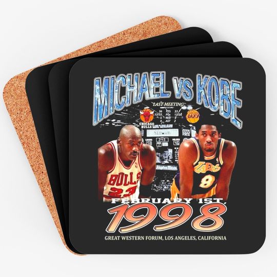 Legend Kobe Bryant x Michael Jordan Vintage Coasters