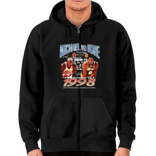 Legend Kobe Bryant x Michael Jordan Vintage Zip Hoodies