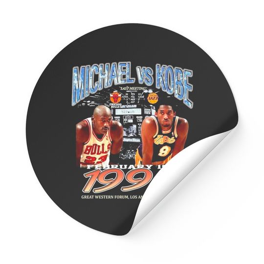 Legend Kobe Bryant x Michael Jordan Vintage Stickers