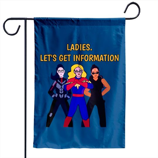 Ladies Lets Get Information Ms Marvel Garden Flags