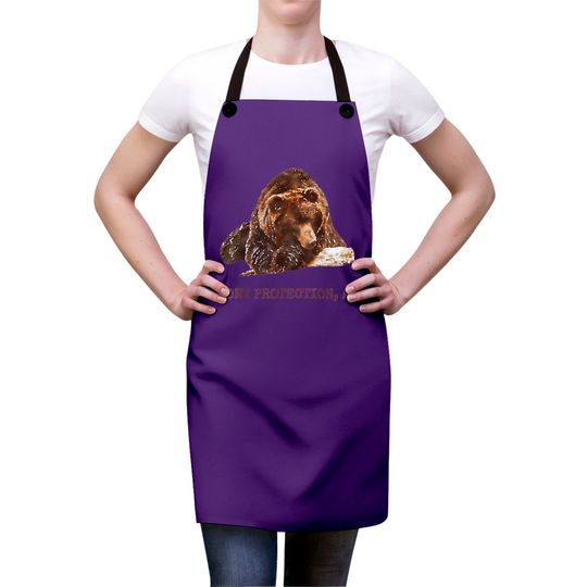Port Protection Brown Grizzly Bear In Snow Alaska Pacific NW Aprons Hoodies