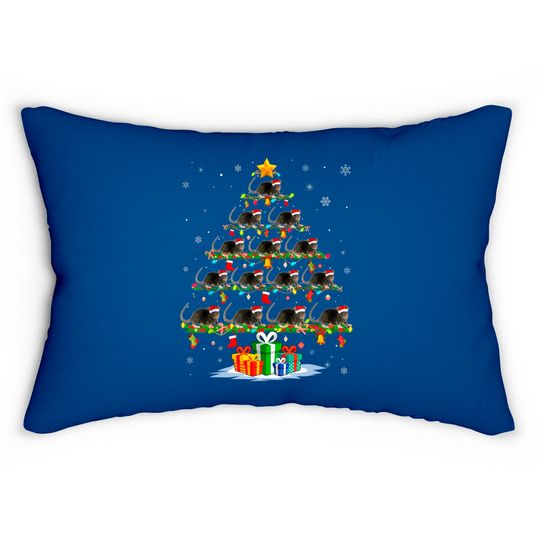 Discover Christmas Red Lumbar Pillows