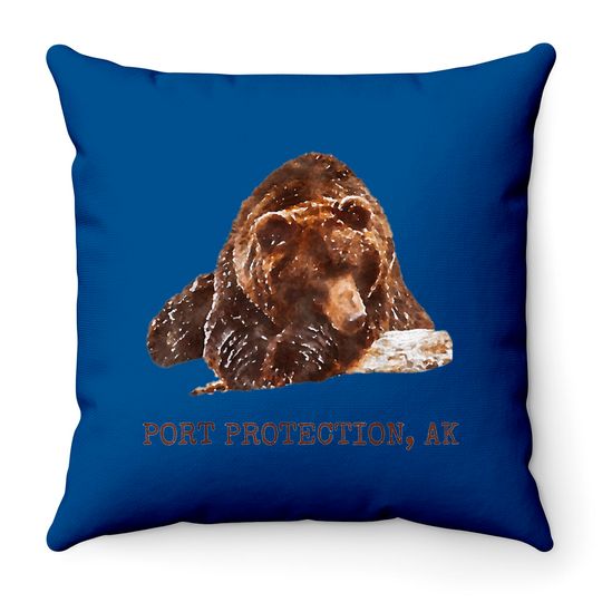 Port Protection Brown Grizzly Bear In Snow Alaska Pacific NW Throw Pillows Hoodies